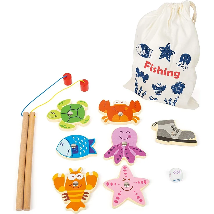 Legler 11366 Reisespiel "Fische angeln" Holz – Bild 3