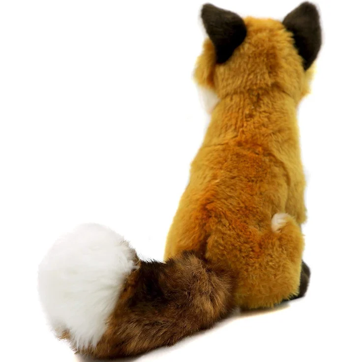 Uni-Toys - Rotfuchs klassisch - 27 cm (Höhe) - Fuchs, Waldtier - Plüschtier, Kuscheltier, braun, weiß, HW-79025 – Bild 4