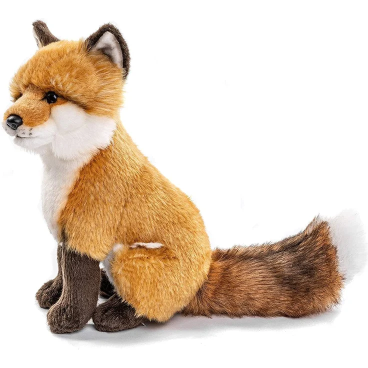 Uni-Toys - Rotfuchs klassisch - 27 cm (Höhe) - Fuchs, Waldtier - Plüschtier, Kuscheltier, braun, weiß, HW-79025 – Bild 2