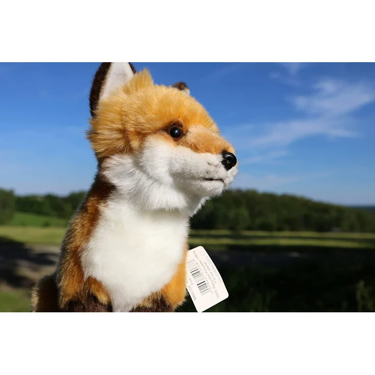 Uni-Toys - Rotfuchs klassisch - 27 cm (Höhe) - Fuchs, Waldtier - Plüschtier, Kuscheltier, braun, weiß, HW-79025 – Bild 7