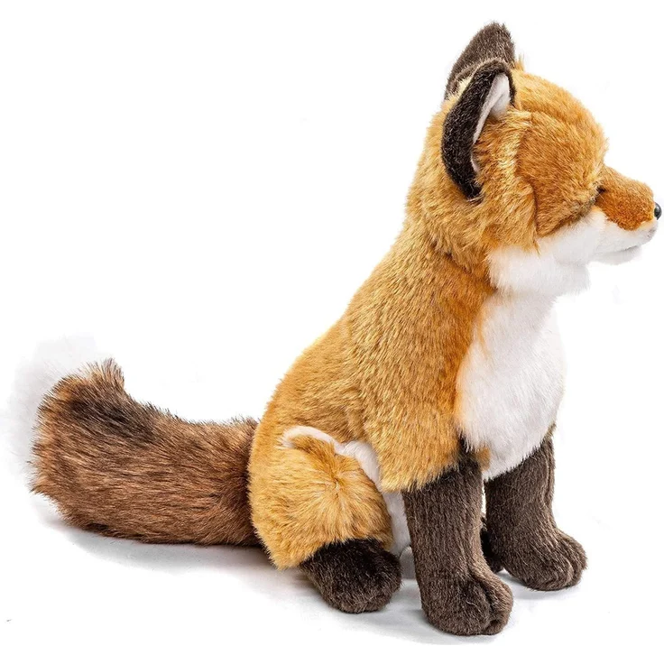 Uni-Toys - Rotfuchs klassisch - 27 cm (Höhe) - Fuchs, Waldtier - Plüschtier, Kuscheltier, braun, weiß, HW-79025 – Bild 3