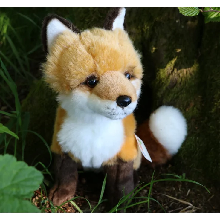 Uni-Toys - Rotfuchs klassisch - 27 cm (Höhe) - Fuchs, Waldtier - Plüschtier, Kuscheltier, braun, weiß, HW-79025 – Bild 6