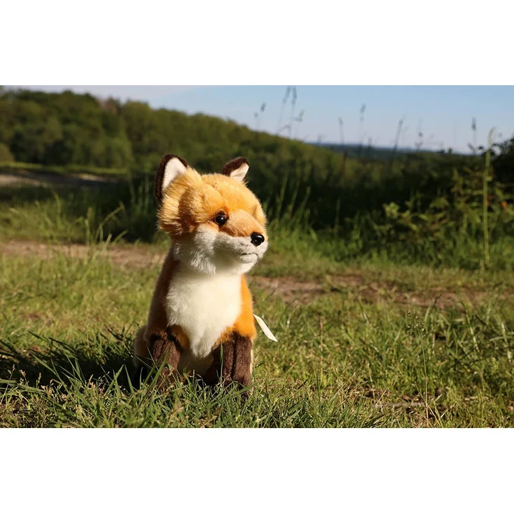 Uni-Toys - Rotfuchs klassisch - 27 cm (Höhe) - Fuchs, Waldtier - Plüschtier, Kuscheltier, braun, weiß, HW-79025 – Bild 5