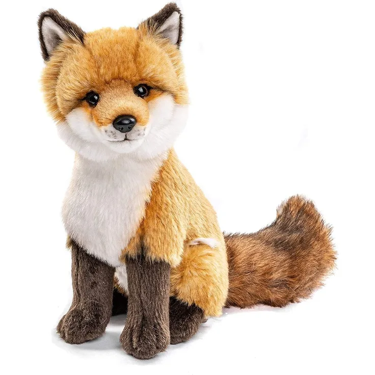 Uni-Toys - Rotfuchs klassisch - 27 cm (Höhe) - Fuchs, Waldtier - Plüschtier, Kuscheltier, braun, weiß, HW-79025