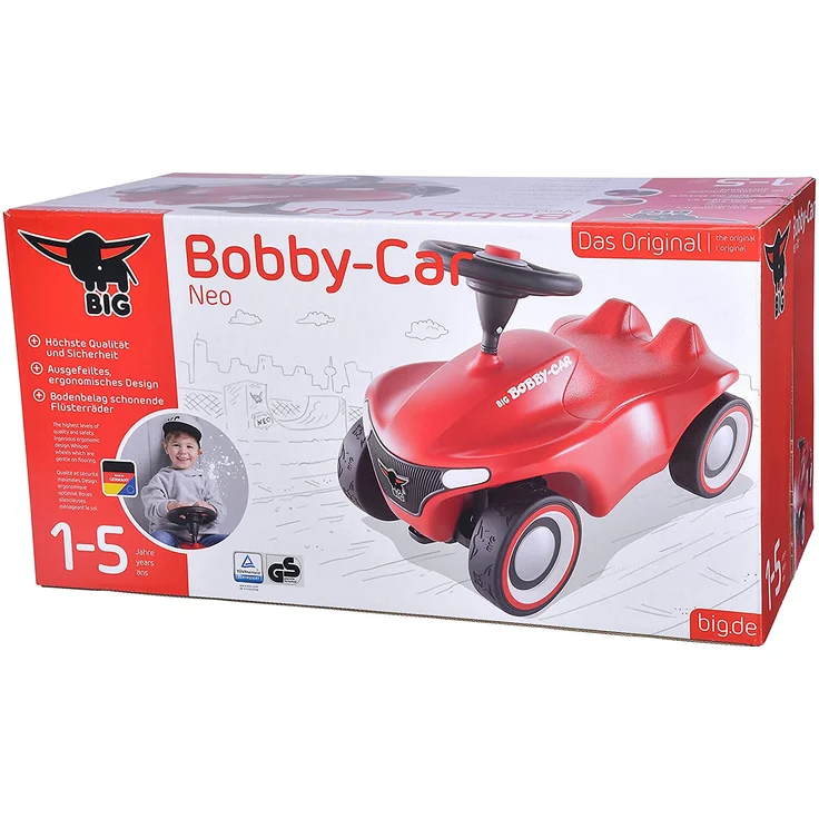 BIG 800056240 'Bobby-Car-Neo rot' ab 12 Monaten, bis 50 kg belastbar, rot – Bild 4
