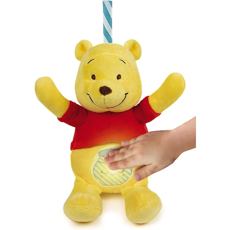 Clementoni 17275 Disney Baby – Winnie Puuh Leucht-Plüsch, Kuscheltier für Kleinkinder & Säuglinge, Stofftier mit Licht und Musik, Einschlafhilfe für Kinder – Bild 5