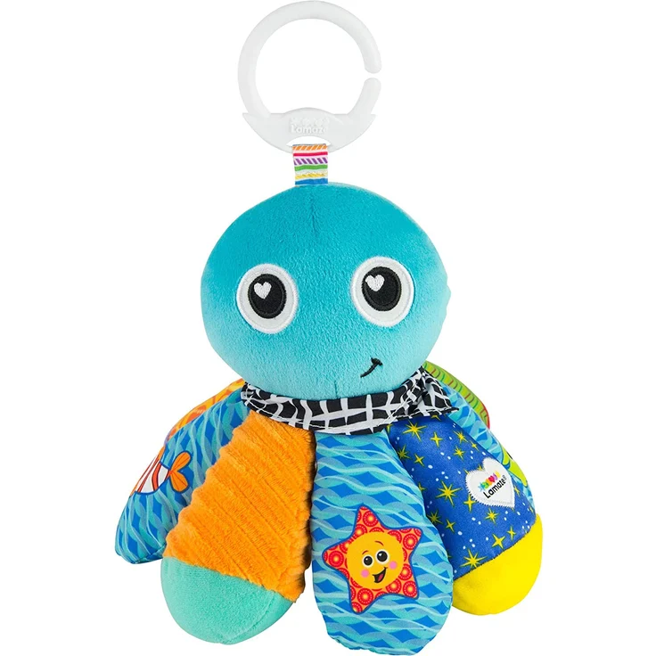 Lamaze Baby Spielzeug "Sam, der Oktopus" Clip & Go, das hochwertige Kleinkindspielzeug. Der quietschbunte Greifling fördert die Motorik und ist das perfekte Kinderwagenspielzeug und Kuscheltier - Preisvergleich – Bild 1