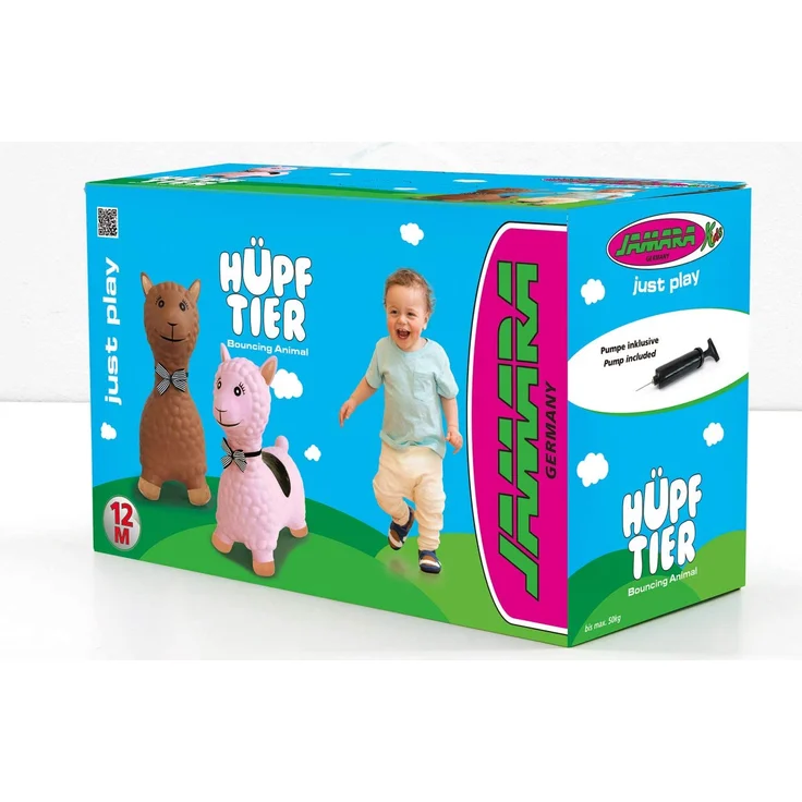 Jamara Hüpftier Lama rosa mit Pumpe - bis 50 kg – Bild 7
