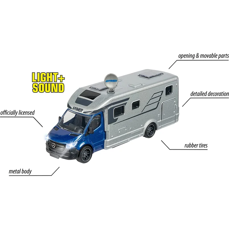 Majorette - HYMER B-Klasse MasterLine Wohnmobil - hochwertiger Camper als Modellfahrzeug – Bild 4