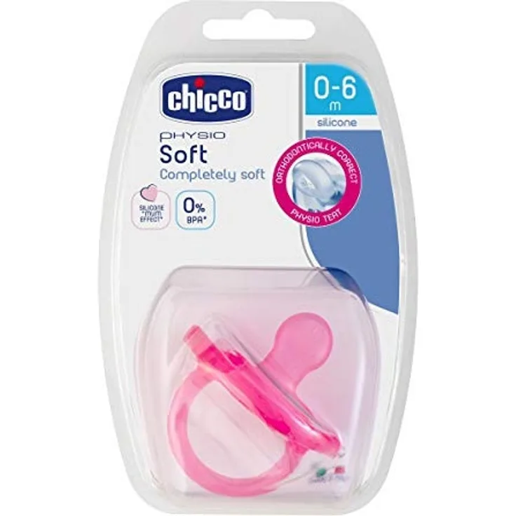 Chicco Sauger 'Physio Soft', 0m+, Silikon, 1 Stück, Girl