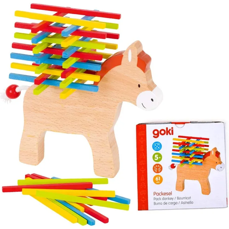 Goki 56950 - Stapelspiel - Packesel