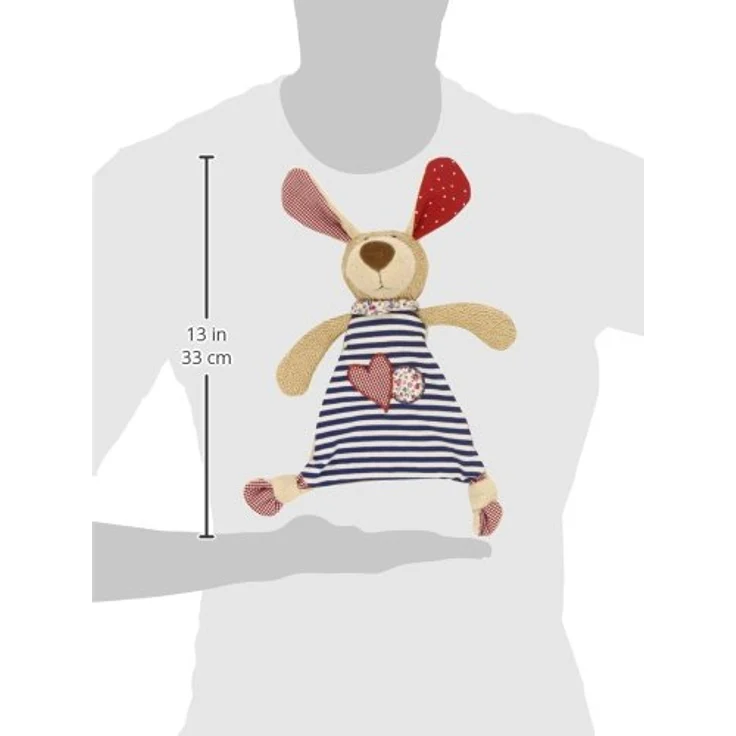 sigikid, Mädchen und Jungen, Schnuffeltuch Organic Collection, Hund, Blau/Weiß, 40503 – Bild 7