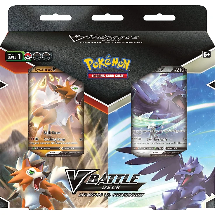 Pokemon TCG: Lycanroc V VS Corviknight V Battle Deck Bundle - ready to play – Bild 2