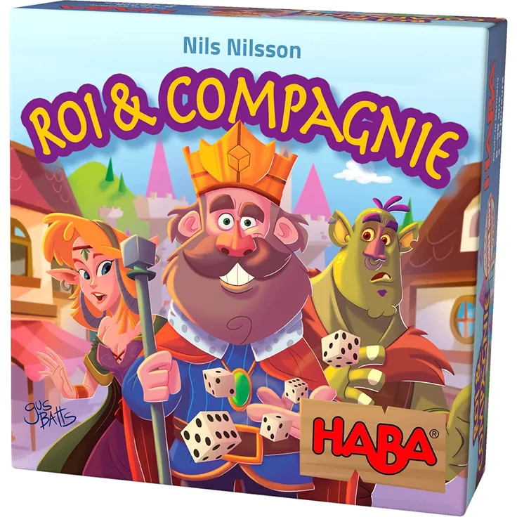 HABA Roi & Compagnie, jeu de hasard délicat pour 2 à 5 joueurs, à partir de 8 ans, jeu de société passionnant pour toute la famille, 303486