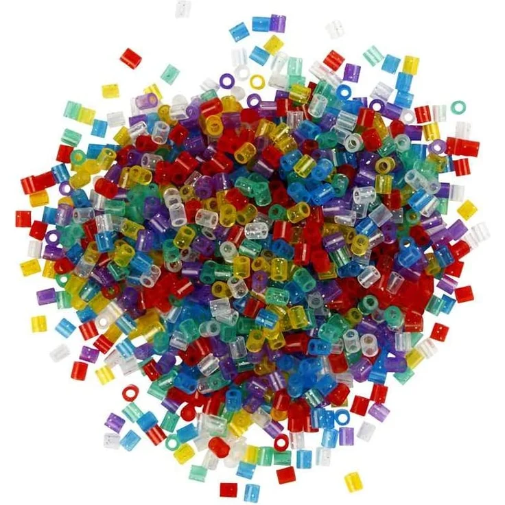 Hama 205-54 - Bügelperlen, ca. 6000 Stück, glittermix – Bild 2