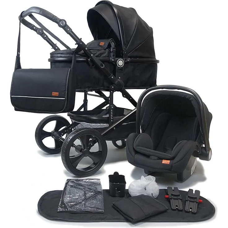 Pixini 'Kalani' Kombikinderwagen 3in1 Schwarz