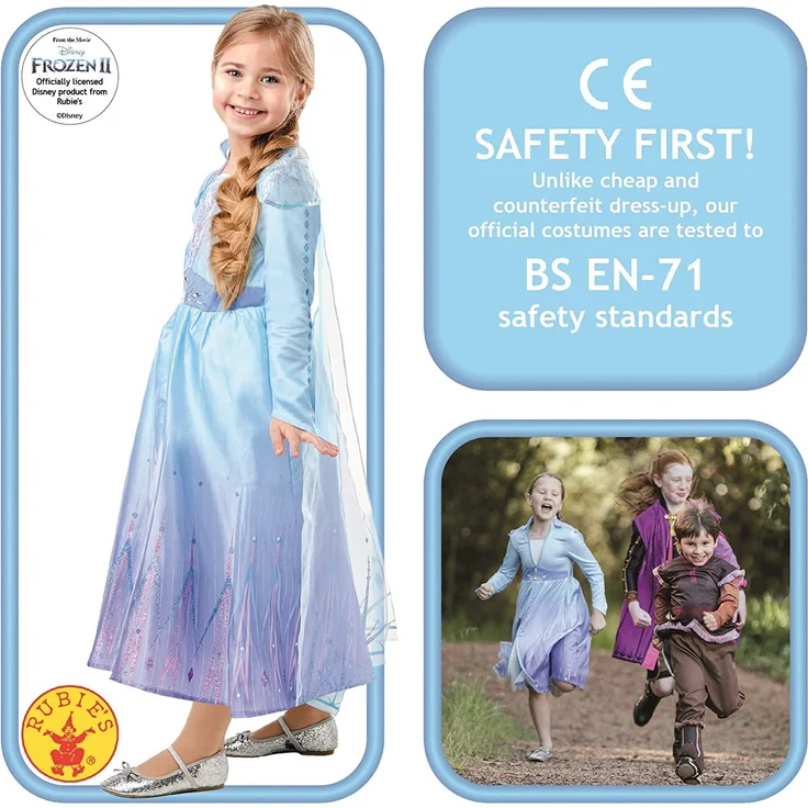 Rubie's Die Eiskönigin 2, Deluxe, Elsareisekostüm XL bunt – Bild 4