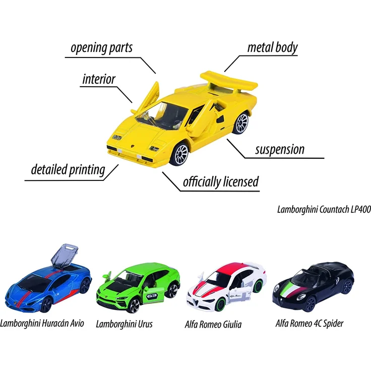 Majorette 212053178 Dream Cars Italy, 5 Pieces Giftpack – Bild 5