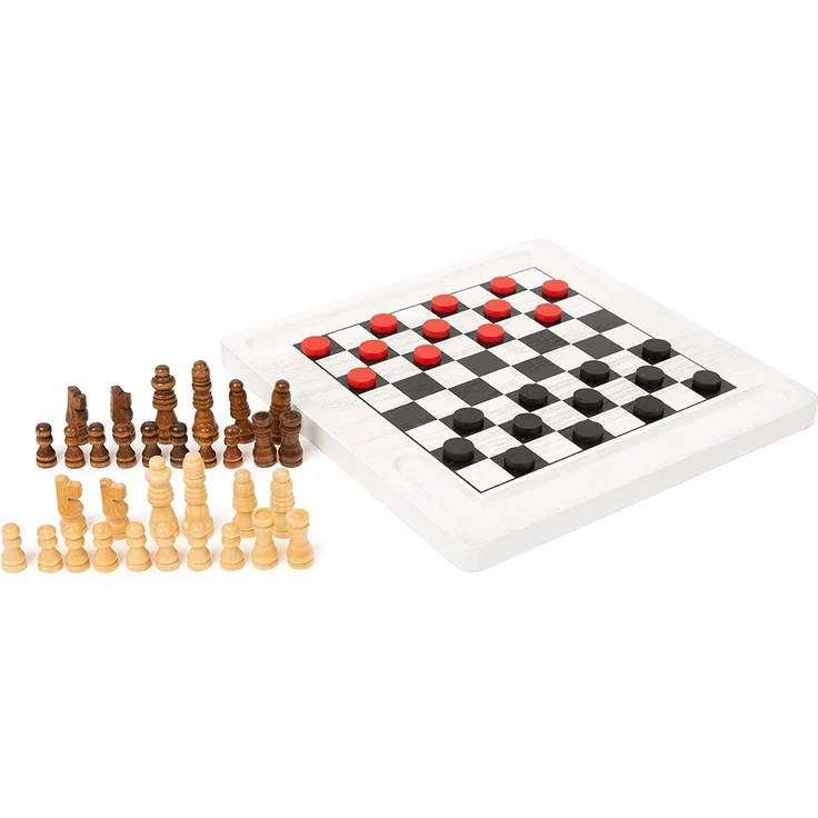 Brettspiel Schach und Dame – Bild 3
