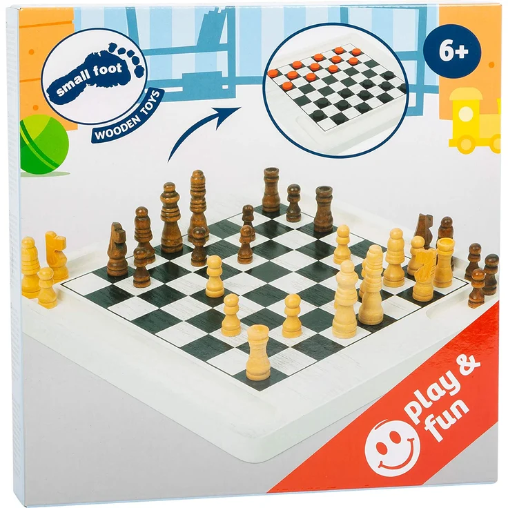 Brettspiel Schach und Dame – Bild 5