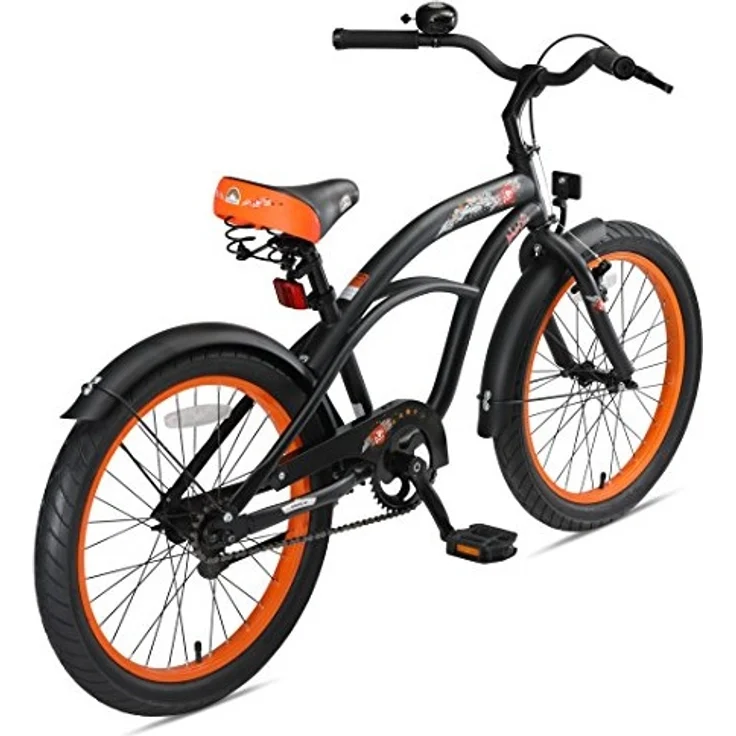 Bikestar Kinderfahrrad Cruiser, 24 Zoll Schwarz – Bild 4