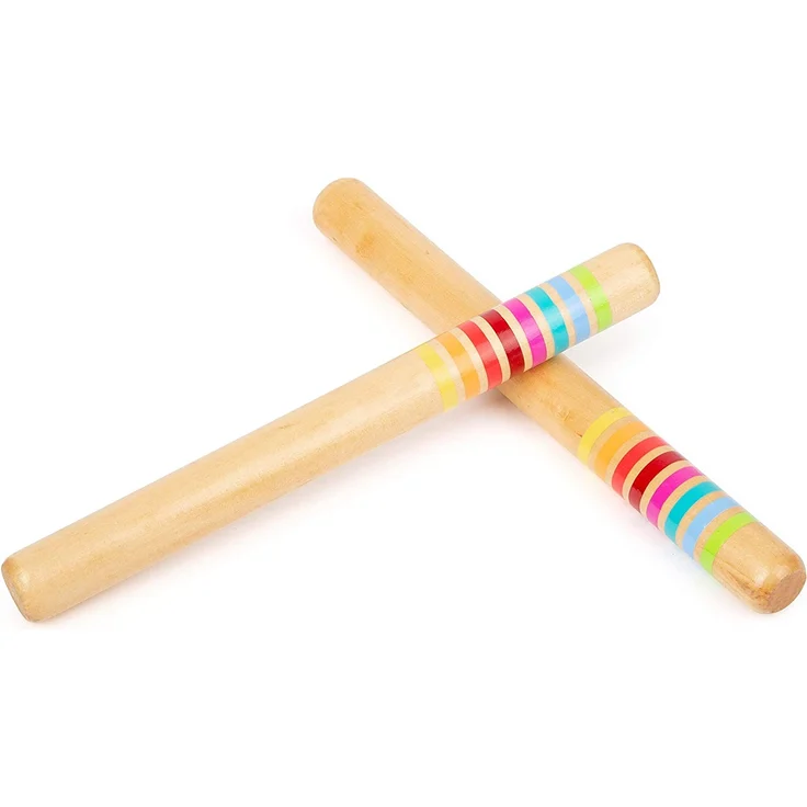 Small Foot 11496 Klangstäbe, Holz, Musikinstrument für Kinder, Produktgruppe Sound Spielzeug, Mehrfarbig – Bild 2