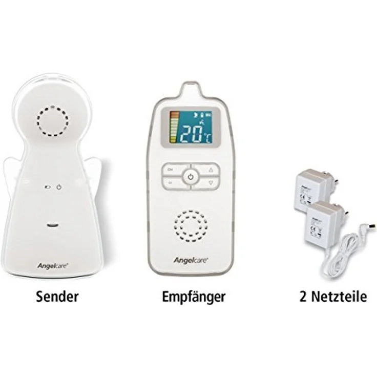 Angelcare 'AC423-D' Babyphone, 250 m Reichweite, LCD-Display, inkl. wiederaufladbare Batterien – Bild 3