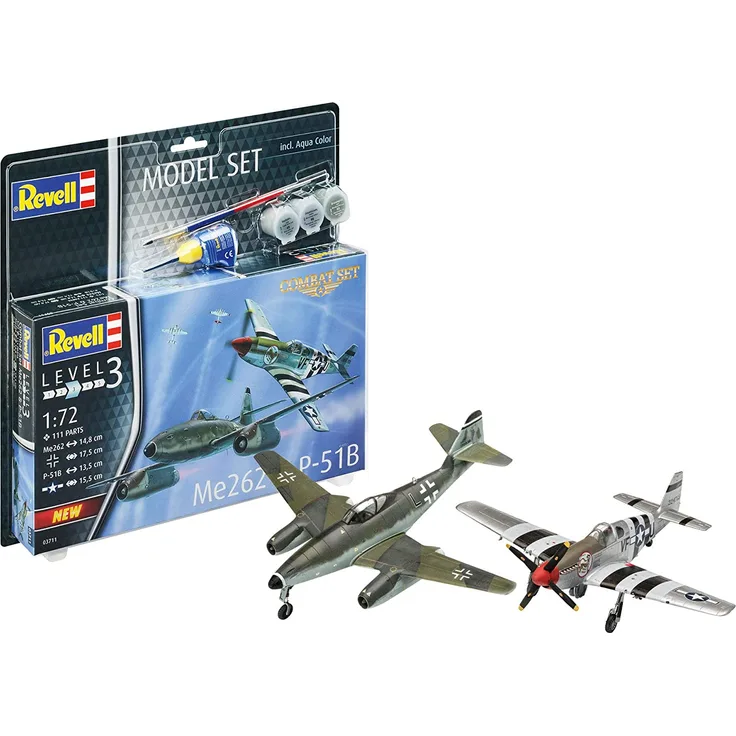 1:72 Model Set Combat Set Me262 & P-51B