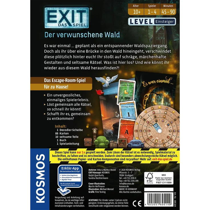 KOSMOS EXIT Das Spiel: Der verwunschene Wald – Bild 2