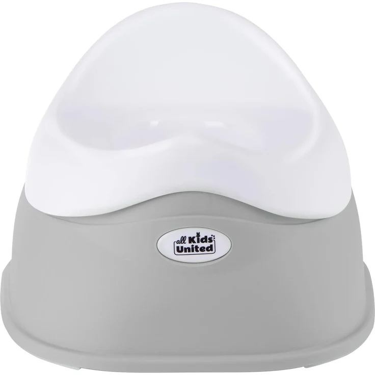 all Kids United® Kinder-Töpfchen; Baby Übungstöpfchen; Toiletten-Trainer zum Üben - Kindertopf WC-Kinderaufsatz (Grau) – Bild 3