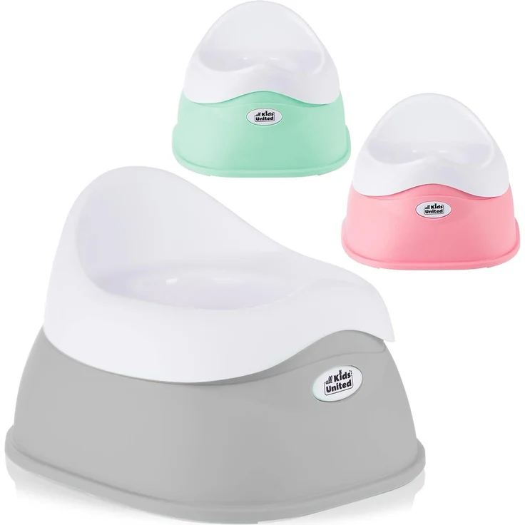 all Kids United® Kinder-Töpfchen; Baby Übungstöpfchen; Toiletten-Trainer zum Üben - Kindertopf WC-Kinderaufsatz (Grau) – Bild 8