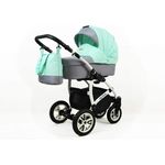 SaintBaby Kinderwagen Komplettset Buggy Leicht Robust Sicher DIN EN 1888 Queen Mint 4in1 Autositz +Isofix
