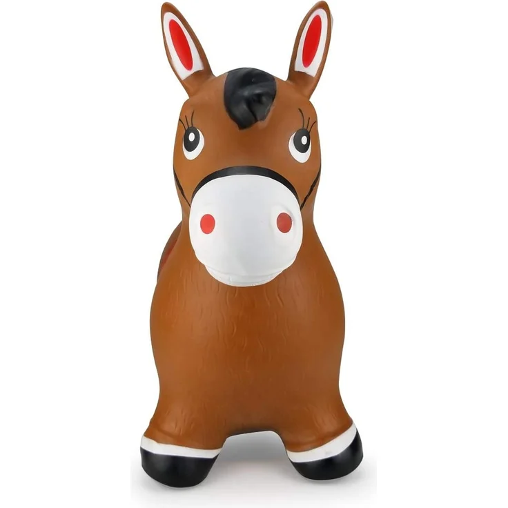 Jamara Hüpftier mit Pumpe Pferd braun – Bild 3