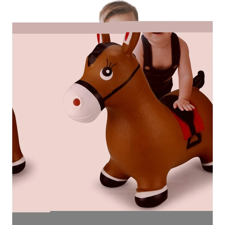 Jamara Hüpftier mit Pumpe Pferd braun – Bild 2