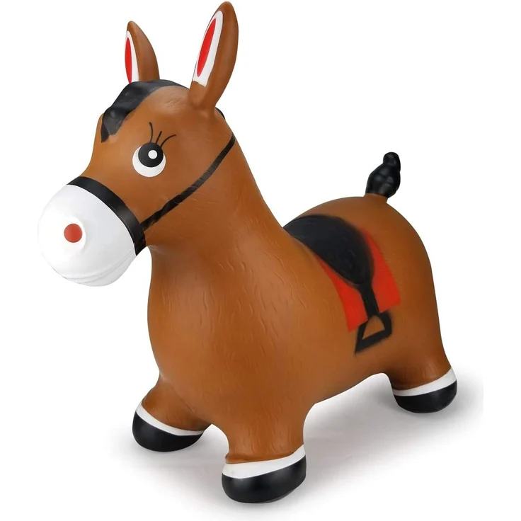 Jamara Hüpftier mit Pumpe Pferd braun – Bild 5