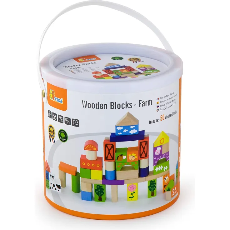 Viga VIGA Blocks 50 pieces - Universal farm