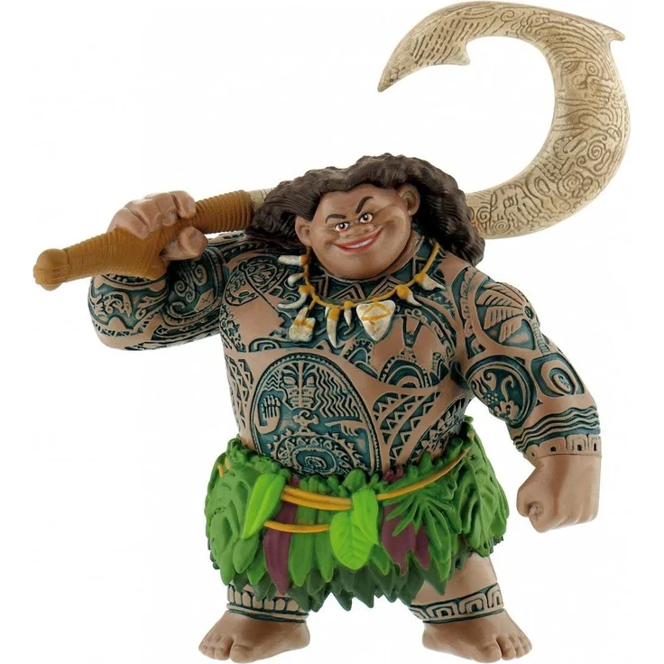 Bullyland 13186 - Spielfigur, Walt Disney Vaiana, Halbgott Maui, liebevoll handbemalte Figur, PVC-frei, tolles Geschenk für Jungen und Mädchen zum fantasievollen Spielen – Bild 3