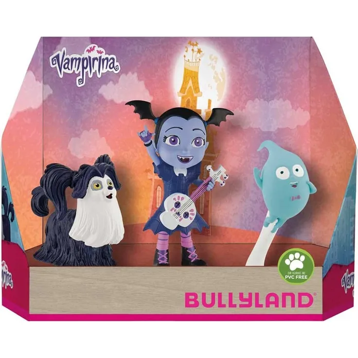 Bullyland Spielfiguren-Set Disney Vampirina, Demi und Wolfi