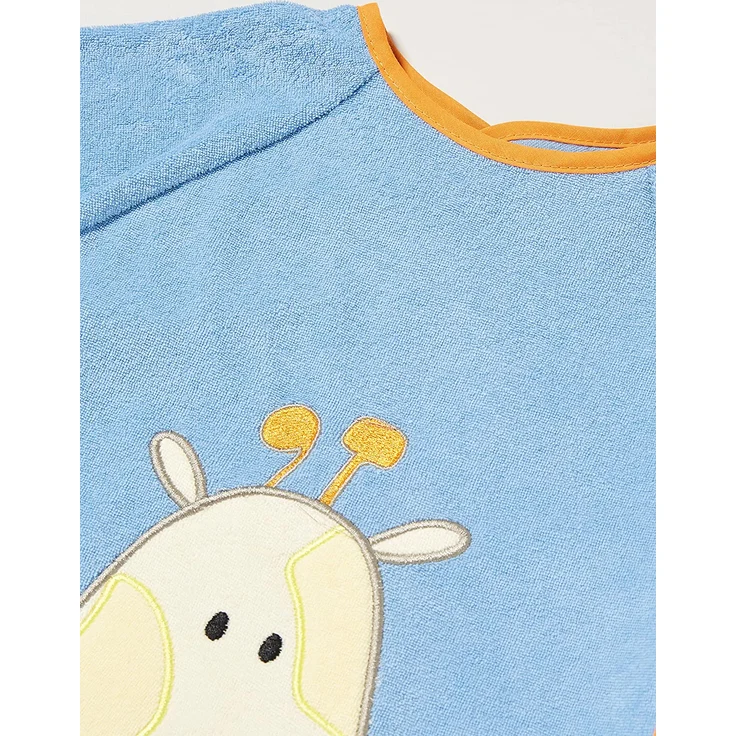 Playshoes 507136 - Ärmel-Lätzchen lang Arm, Giraffe, blau, Einheitsgröße – Bild 2