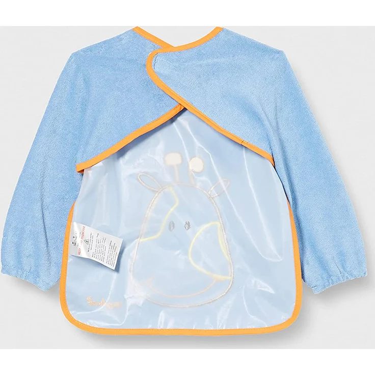 Playshoes 507136 - Ärmel-Lätzchen lang Arm, Giraffe, blau, Einheitsgröße – Bild 3