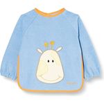 Playshoes 507136 - Ärmel-Lätzchen lang Arm, Giraffe, blau, Einheitsgröße