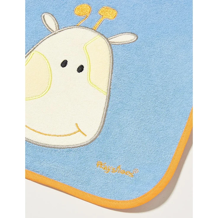 Playshoes 507136 - Ärmel-Lätzchen lang Arm, Giraffe, blau, Einheitsgröße – Bild 4