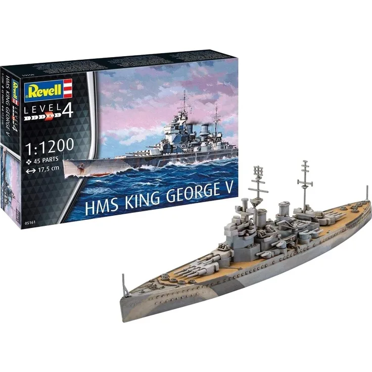 Revell REV-05161 HMS King George V Toys, Mehrfarbig, 1:1200 Scale
