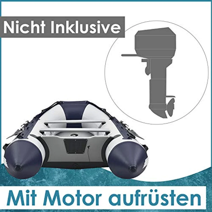 ArtSport 'Schlauchboot 3,20 m mit 2 Sitzbänken', mit Aluboden, für 4 Personen, inkl. Paddel, Luftpumpe, Tragetasche und 4x Aluminium-Böden – Bild 15