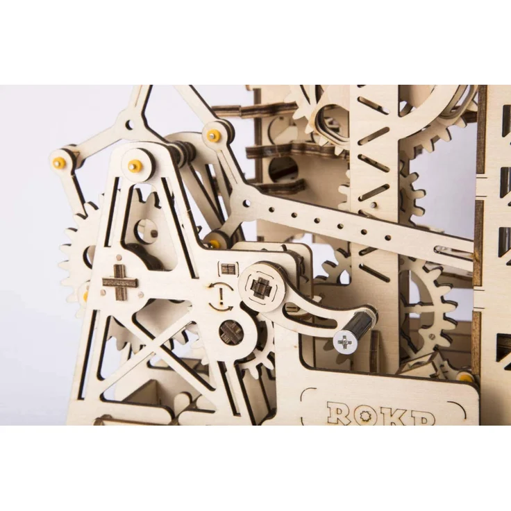 Robotime 3D-Puzzle Knikkerbaan Holz braun 227-teilig – Bild 7