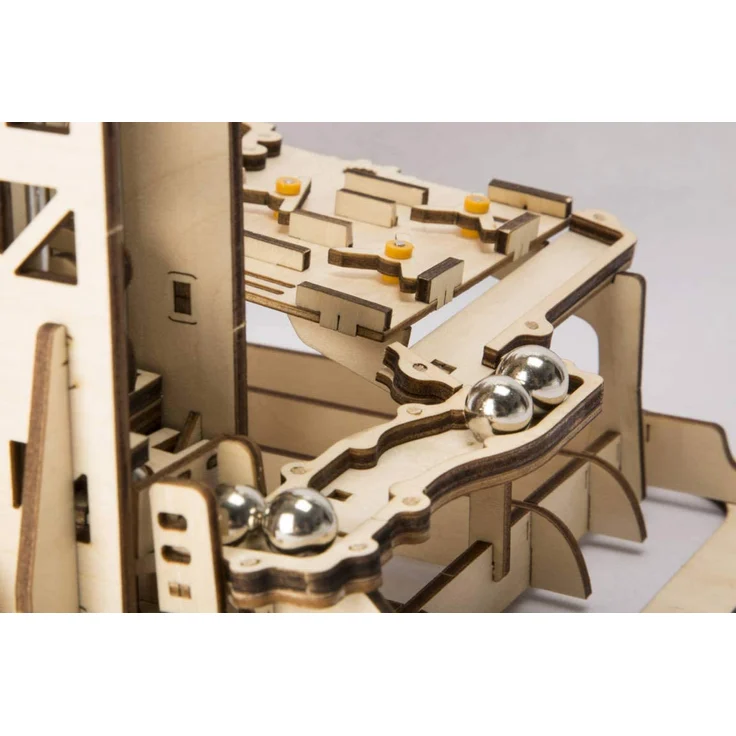 Robotime 3D-Puzzle Knikkerbaan Holz braun 227-teilig – Bild 5
