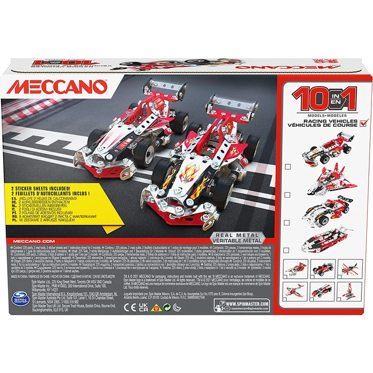 MECCANO constructor 10in1 Racing Vehicles 225pcs. 6060104 – Bild 8