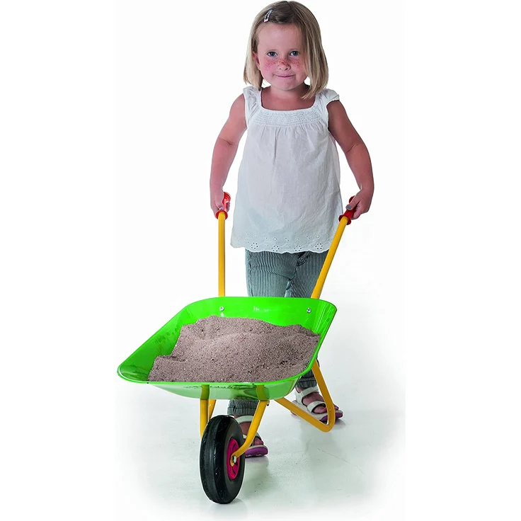 Rolly Toys Metallschubkarre (ab 2,5 Jahren, Kinderschubkarre, Metallschüssel, Kunststoffgriffe, max. belastbar bis 25 kg) 271900 – Bild 3