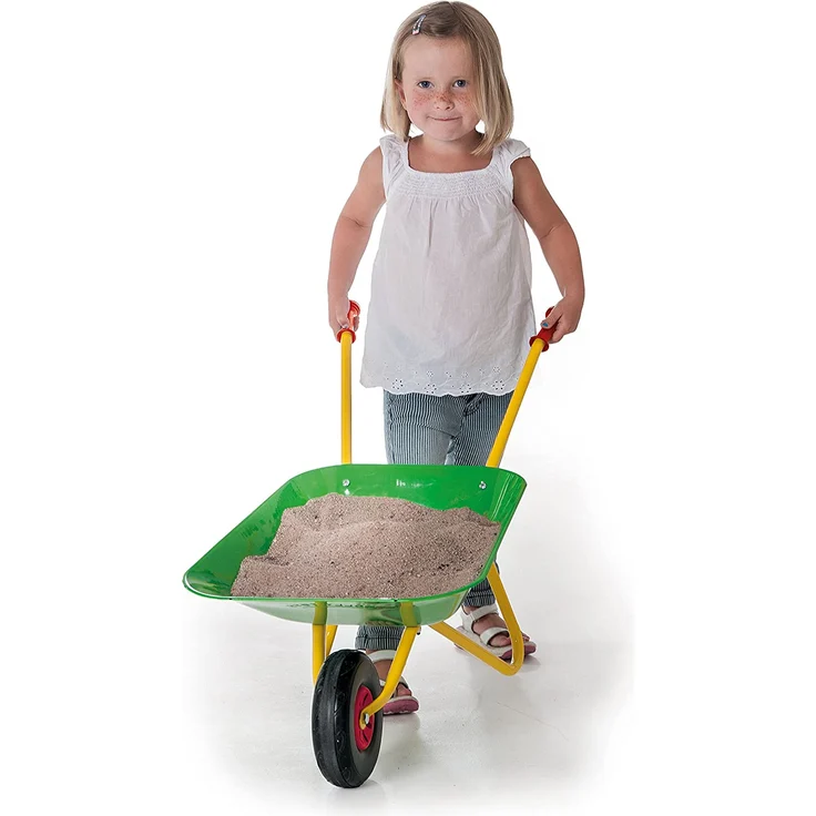 Rolly Toys Metallschubkarre (ab 2,5 Jahren, Kinderschubkarre, Metallschüssel, Kunststoffgriffe, max. belastbar bis 25 kg) 271900 – Bild 2