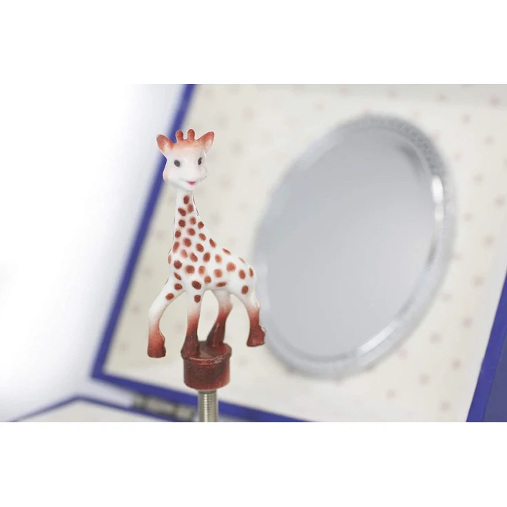 Trousselier - Sophie Die Giraffe - Schatztruhe & Musikschmuckdose - Spieluhr - Ideal für Kinder - Phosphoreszierend - Leuchtet im Dunkeln - Musik La Valse d'Amélie Poulain - Farbe dunkelblau – Bild 3